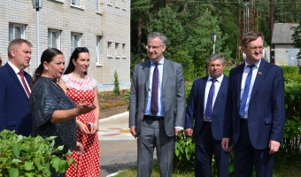 Открытие спального корпуса в лагере 
