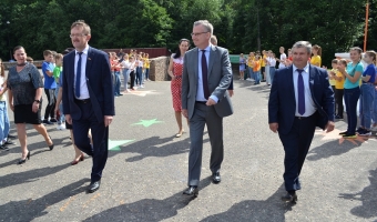 Открытие спального корпуса в лагере 
