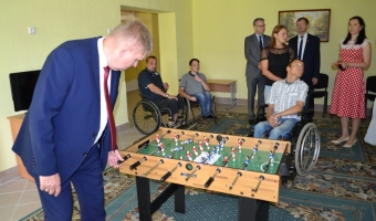 Открытие спального корпуса в лагере 