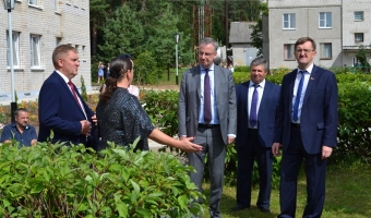 Открытие спального корпуса в лагере 