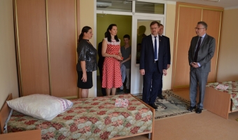 Открытие спального корпуса в лагере 