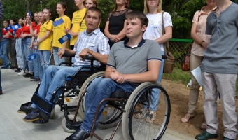 Открытие спального корпуса в лагере 