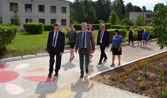 Открытие спального корпуса в лагере 