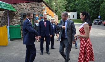Открытие спального корпуса в лагере 