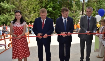 Открытие спального корпуса в лагере 