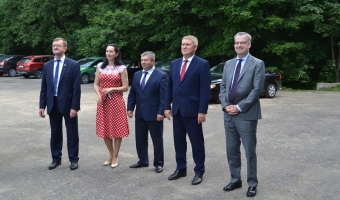 Открытие спального корпуса в лагере 