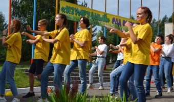 Открытие спального корпуса в лагере 