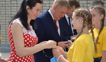 Открытие спального корпуса в лагере 