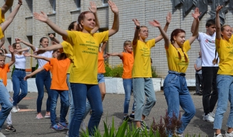 Открытие спального корпуса в лагере 