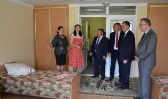 Открытие спального корпуса в лагере 