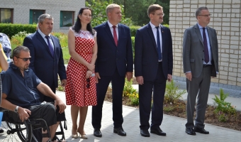 Открытие спального корпуса в лагере 