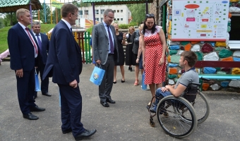 Открытие спального корпуса в лагере 